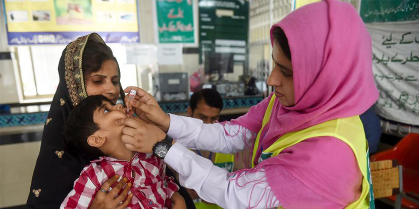 Polio cases in Pakistan