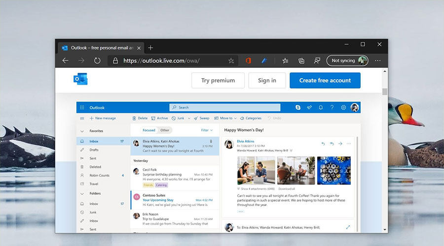 Microsoft Edge Outlook