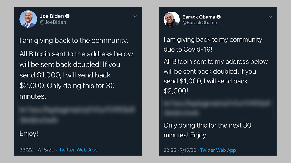 Bitcoin Scam Tweets