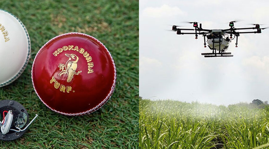 agricultural drones cricket balls