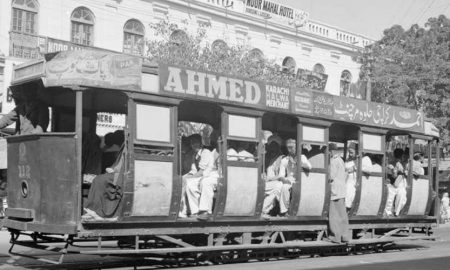 Turkey tram in Karachi