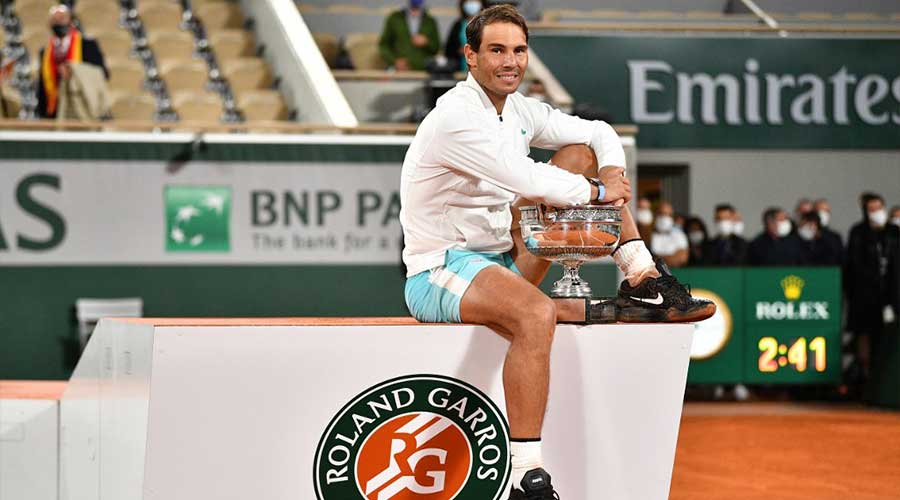 French Open 2020: Nadal ties Federer's grand slam record ...