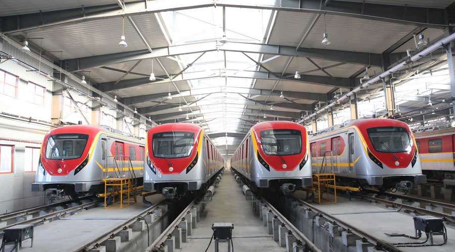 Orange Line Metro Train