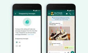 WhatsApp disappearing messages