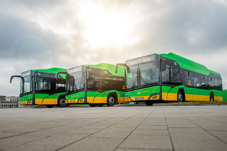 green electric buses