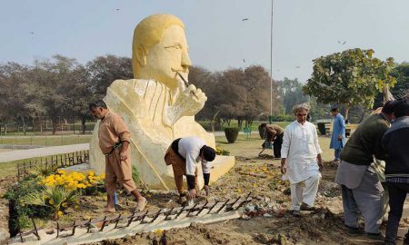 Allama Iqbal sculpture