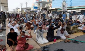 TLP protest