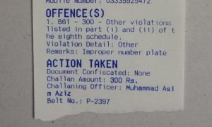 traffic violation ticket
