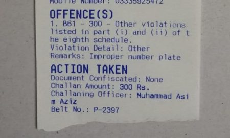 traffic violation ticket