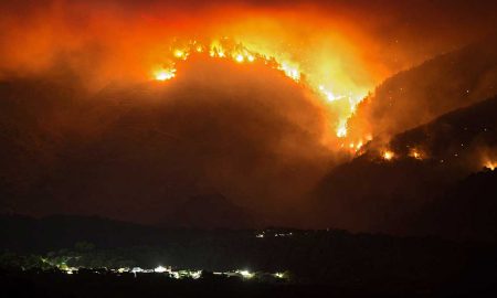 wildfire in Spain