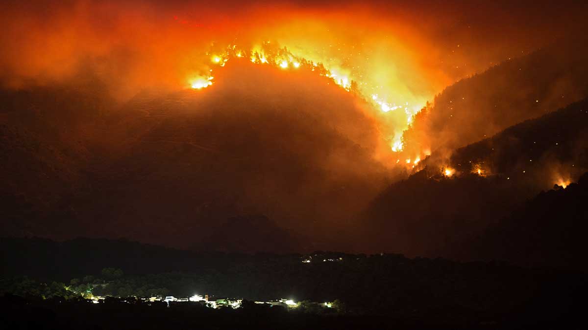 wildfire in Spain