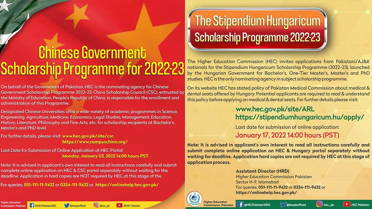 HEC scholarships