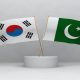 South Korea Pakistan flags