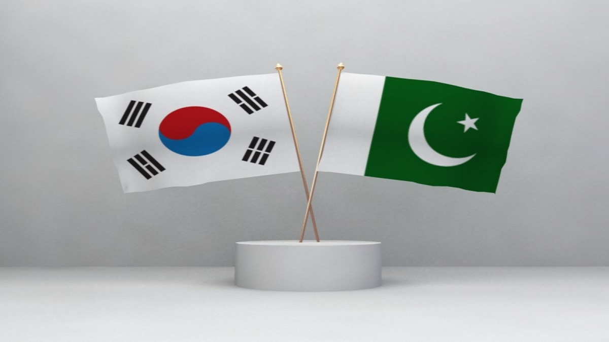 South Korea Pakistan flags