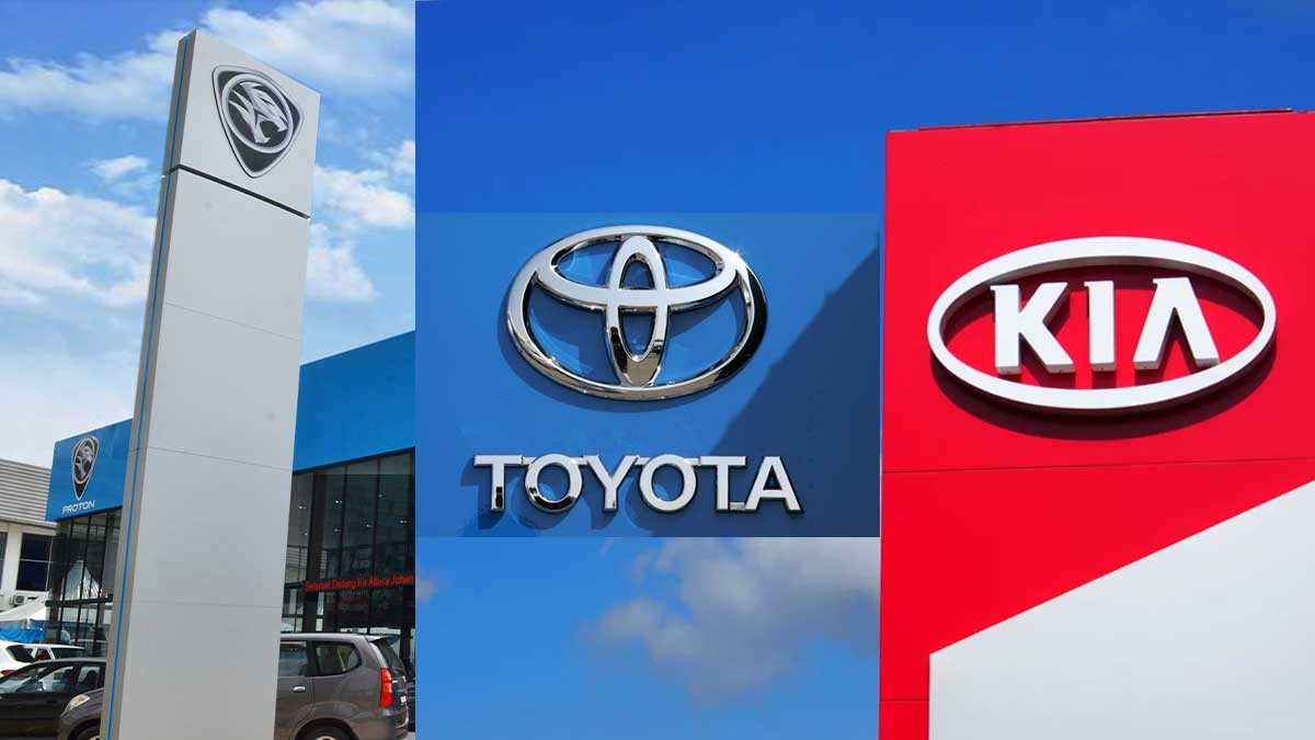 Proton, Kia and Toyota
