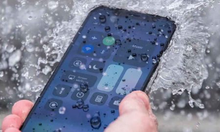 iPhone underwater