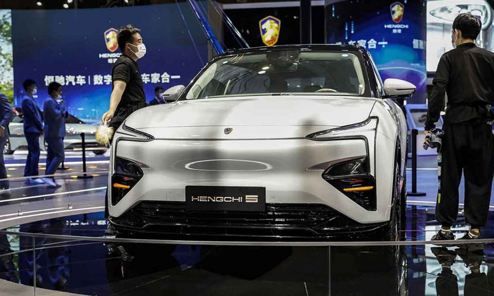 China's debtladen Evergrande delivers its first electric vehicle to