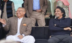 President Alvi attends historic Rawalpindi Test to celebrate England return