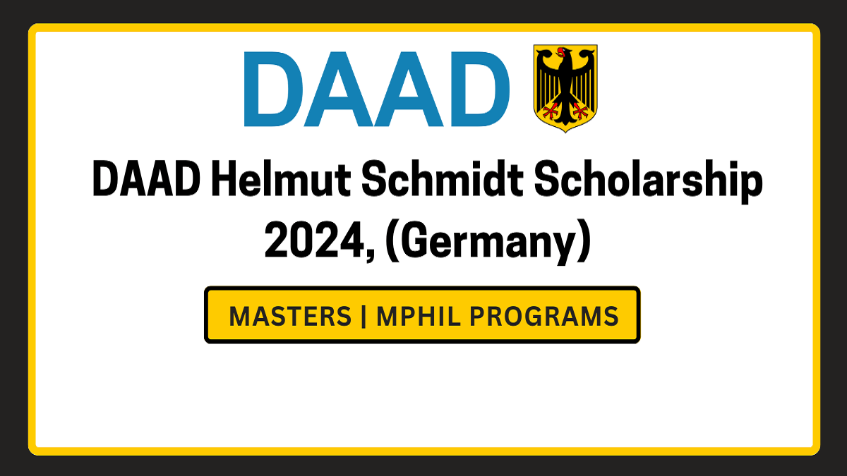 DAAD Invites Applications for the Helmut-Schmidt-Programme Master's Scholarships