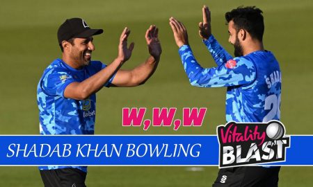 Shadab Khan's Stellar Bowling Performance Lights Up Vitality Blast Despite Sussex Sharks' Loss to Essex