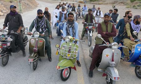 Quetta’s Vintage Vespa Enthusiasts Rally in a Show of Pride and Preservation