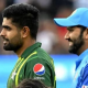 pakistan vs india in world cup babar azama and rohit sharma